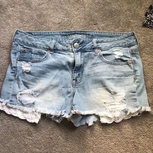 American eagle shortie shorts